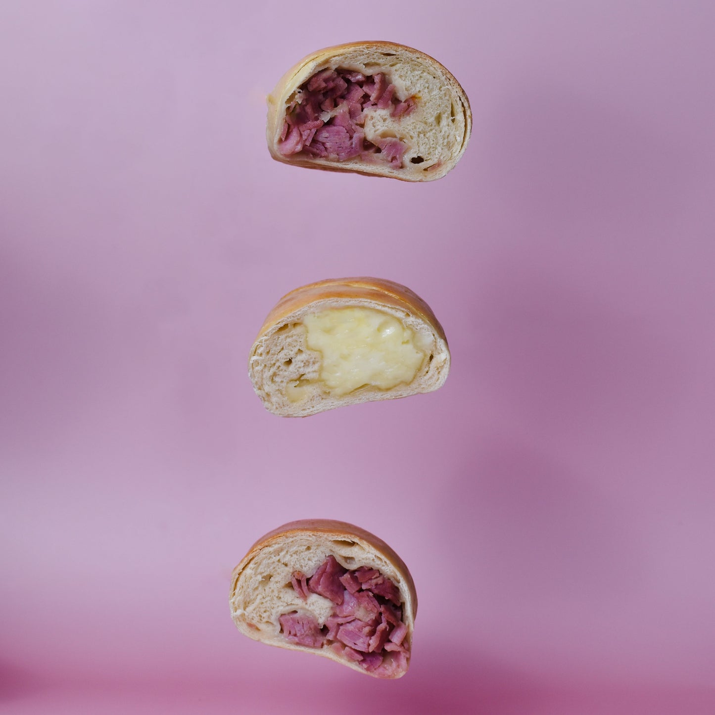 Mini Cachitos de Jamón y Queso Muenster (12 uTs.)