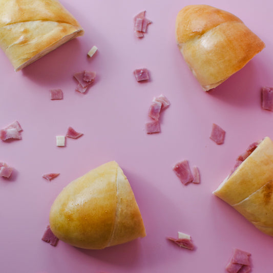 Mini Cachitos de Jamón y Queso Muenster (12 uTs.)